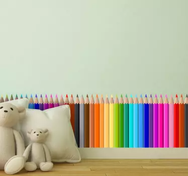 Buntstifte Bordüre selbstklebend - TenStickers