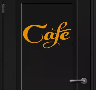 Türaufkleber Café Schriftzug - TenStickers