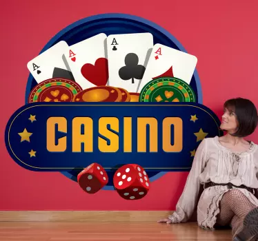 Casino Sticker - TenStickers