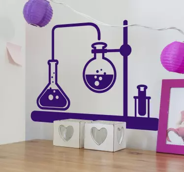 Chemie Labor Wissenschaft Wandtattoo - TenStickers