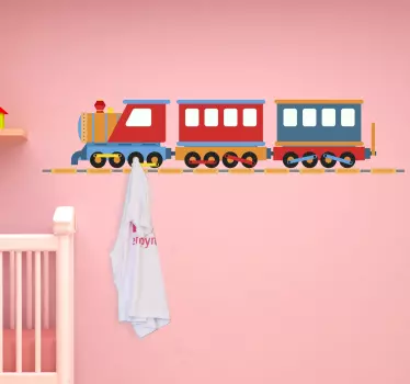 Choo-Choo Zug Garderoben Aufkleber - TenStickers