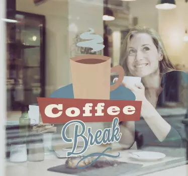 Coffee break Aufkleber - TenStickers