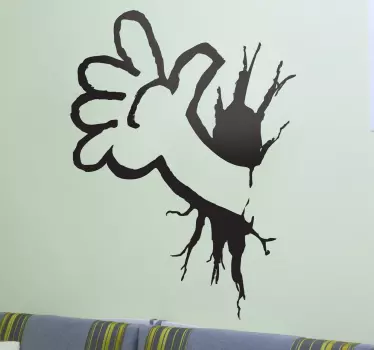 3D Aufkleber Comic Hand - TenStickers