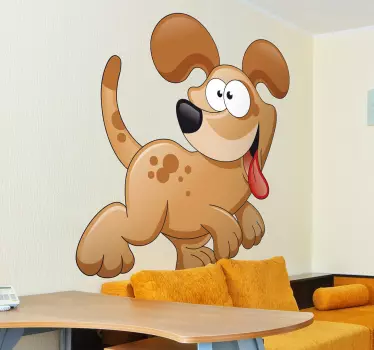 Comic Hund Aufkleber - TenStickers