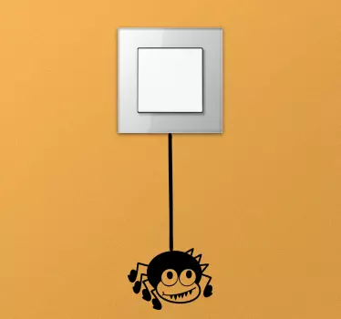 Lichtschalter Sticker Comic Spinne - TenStickers
