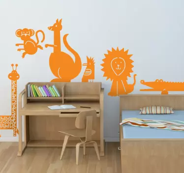 Comic Tiere Aufkleber - TenStickers