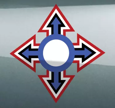 Aufkleber Helm Cross Mod Pfeile - TenStickers