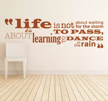 Dance in the rain Sticker - TenStickers