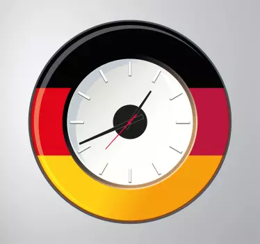 Deutschland Uhr Sticker - TenStickers