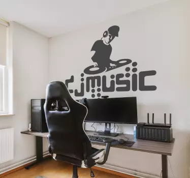 DJ music Aufkleber - TenStickers