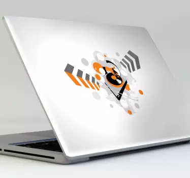 DJ Plattenteller Laptop Aufkleber - TenStickers