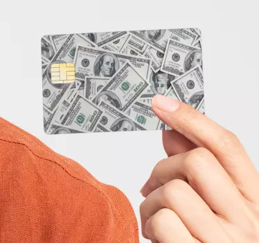 Dollarscheine Kreditkarten Aufkleber - TenStickers