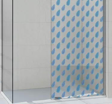 Dusche Aufkleber Wassertropfen - TenStickers
