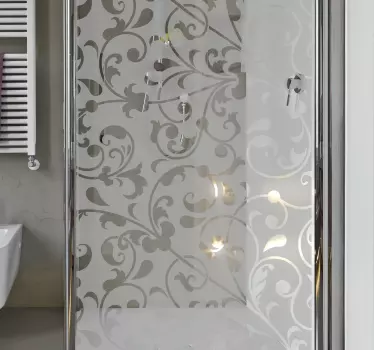 Wandtattoo Badezimmer Zierblatt Paisley - TenStickers