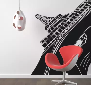 Eiffelturm Wandtattoo - TenStickers