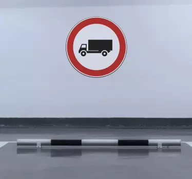 LKW Einfahrt Verboten Aufkleber - TenStickers