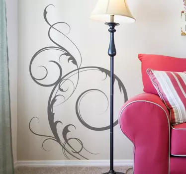Elegantes Ornament Aufkleber - TenStickers