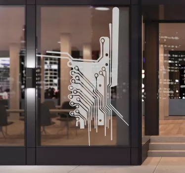 Elektronischer Kreislauf Aufkleber - TenStickers