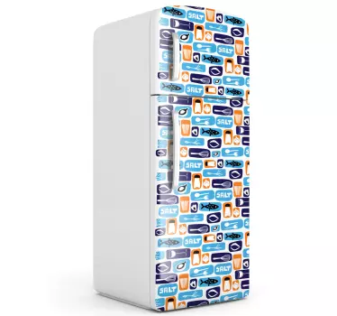 Essen Kühlschrank Aufkleber - TenStickers