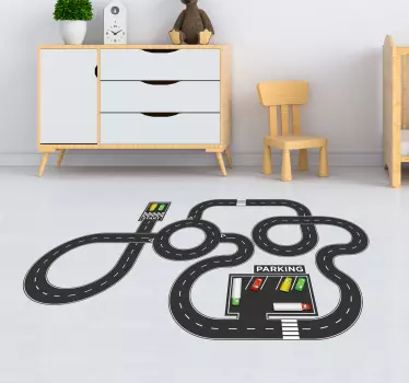 Bodenaufkleber Spielzeug Fahrbahn - TenStickers