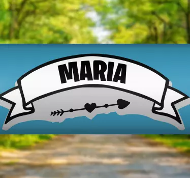 Fahrrad Aufkleber benutzerdefiniertes namensbanner - TenStickers