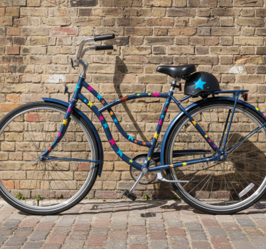 Fahrrad aufkleber bunte sterne in verschiedenen größen - TenStickers