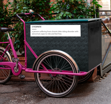 Fahrrad aufkleber cycopath fordert zum fahren auf - TenStickers