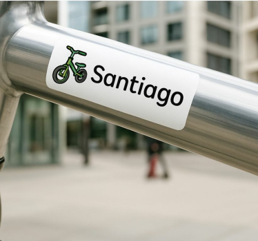 Fahrrad aufkleber eigentümer markierung aufkleber - TenStickers