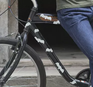 Fahrrad Aufkleber Halloween Fledermäuse - TenStickers