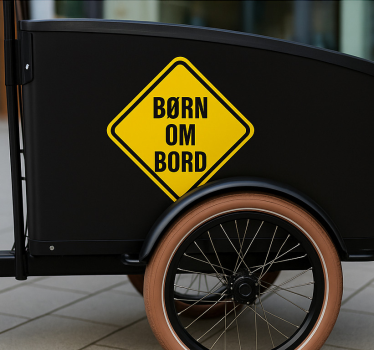 Fahrrad aufkleber geboren an bord - TenStickers
