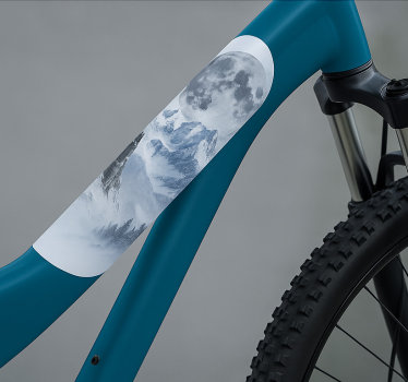 Fahrrad aufkleber gefrorener mondrahmen - TenStickers