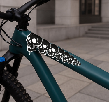 Fahrrad aufkleber graffiti totenkopf zug - TenStickers