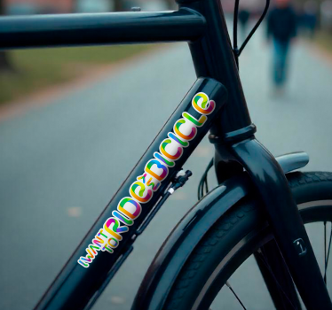 Fahrrad Aufkleber ich möchte Fahrrad fahren - TenStickers