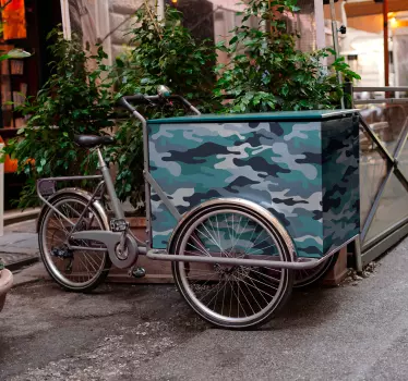 Fahrrad aufkleber im camouflage muster design - TenStickers