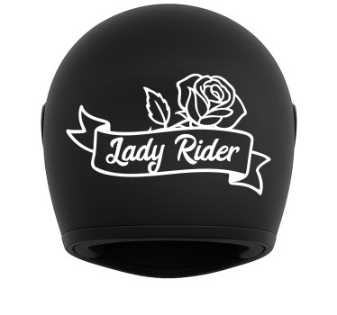 Motorrad aufkleber lady rider rose - TenStickers