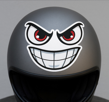 Fahrrad aufkleber mit aggressiven cartoon-gesichtern - TenStickers