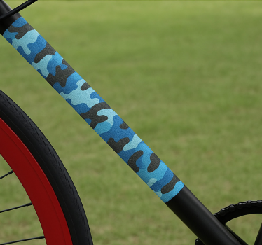 Fahrrad aufkleber ozeanblau muster - TenStickers
