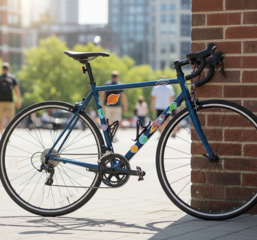 Fahrrad aufkleber weltraumforscher grafiken - TenStickers