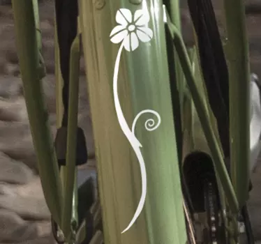 Blumenwelle Fahrrad Aufkleber - TenStickers