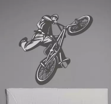 Fahrrad Sticker Cross Fahrer jugendzimmer - TenStickers
