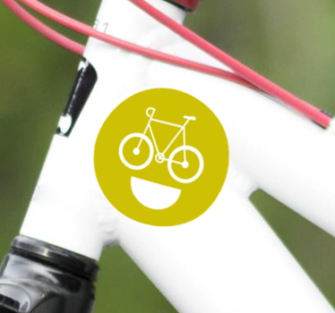 Fahrrad Aufkleber Fahrradlächeln - TenStickers