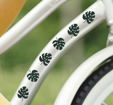 Fahrrad Aufkleber Monstera verlässt das fahrrad - TenStickers