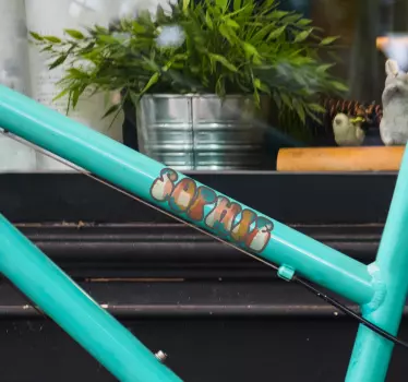 Fahrrad Aufkleber Verschiedene Farben personalisierter name - TenStickers