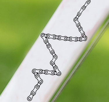 Fahrrad Aufkleber Zyklus kette herzschlag - TenStickers