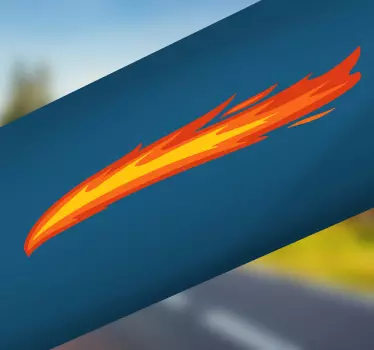 Flammestrahl Fahrrad Aufkleber - TenStickers