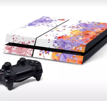 Farbklecks Playstation Aufkleber - TenStickers