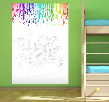 Farbverlauf Whiteboard Folie - TenStickers