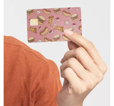 Fast Food Kreditkartenaufkleber - TenStickers