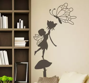 Fee Schmetterling Aufkleber - TenStickers