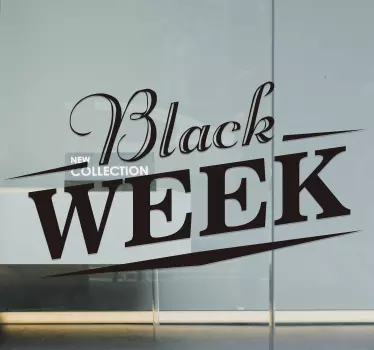 Schaufenster elegant Black Week Aufkleber - TenStickers